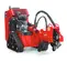 Red and black TORO Stump Grinder, 20-30 HP, Gas Powered