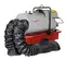 Grey and red FROSTFGHTR Heater, 350,000 BTU/h, Diesel Powered, Ducted