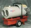 Grey and red FROSTFGHTR Heater, 350,000 BTU/h, Diesel Powered, Ducted