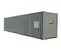 Gray GENERIC 40 ft. by 8 ft. by 8.5 ft. Ground-Level Office Container, Storage Combo