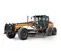 Orange and gray CASE 195-205 HP Motor Grader, 14 ft. Blade