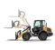 Orange and black CASE 106 in. Pallet Fork Attachment for Wheel Loader