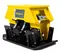 Yellow and black Vibratory Plate Compactor Attachment for Mini Excavator