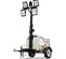 White and black GENERAC LIGHT TOWER,15-20KW LED VERT MAST