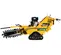Yellow Vermeer trencher with tracks