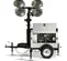 White and black GENERAC Towable Light Tower with 6kW Generator, 4,200W, 30 ft. Vertical Mast, Diesel Powered