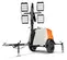 White, orange and black GENERAC Light Tower Towable (flagger Dot Spec)