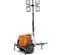 White, orange and black GENERAC Light Tower Towable (flagger Dot Spec)