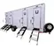 White Blacktie 4-Station Restroom and Shower Trailer Combo with 4 Sinks