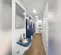 Interior of Satellite Eight-Station Shower Trailer with eight Sinks