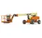 Orange JLG articulating boom lift