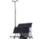 Gray PROGRESS HELIOS-1 1,400W Towable LED Light Tower, 700W Solar