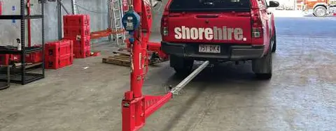 davit arm trailer hitch mount