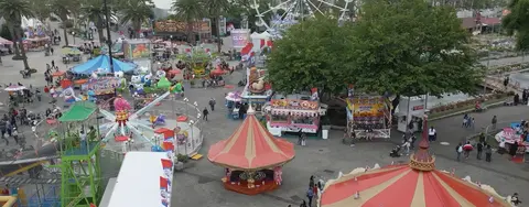 LA county fair aerial view