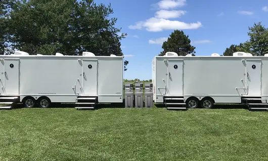 Restroom Trailers with hand washing stations