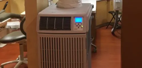 Spot cooler in an office