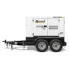 White and black ALLMANDBR 24-30 kW Towable Generator, Diesel