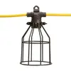 Black Southwire 50 foot Outdoor Work Light String with yellow cord