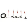 White, orange and black Outdoor Work Light String with 5 heads