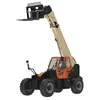 Orange and beige JLG variable reach forklift