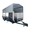 Silver and black COOLZONE 16,000 CFM Evaporative Cooling Trailer