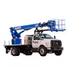 White, black and blue ELLIOTT 64-65 ft. Bucket Truck, Non-insulated, 2WD