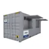 20ft event kiosk container with serving window and awning