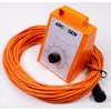 orange three-pronged welder remote coiled