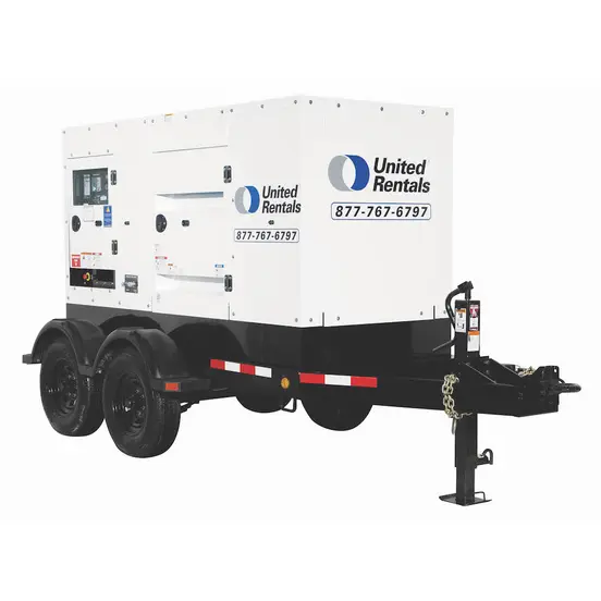 White 125kW towable generator