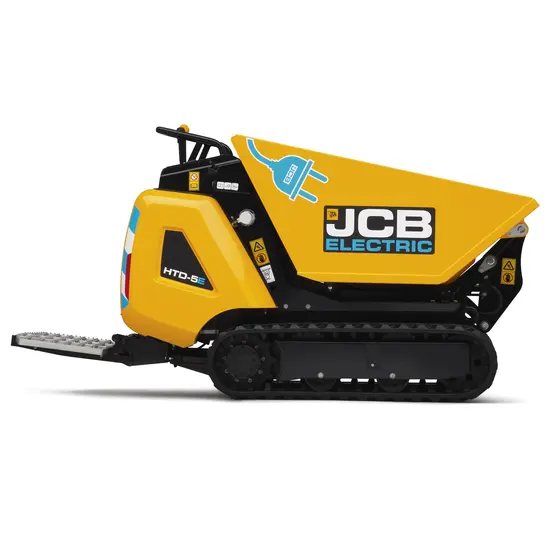 yellow JCB electric powered buggy