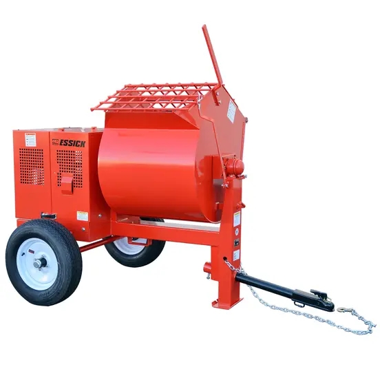 Red MULTIQUIP Mortar Mixer, 9 cubic ft., Gas Powered
