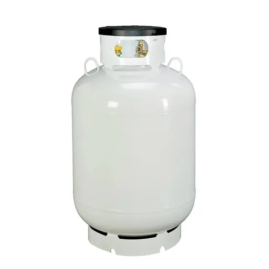 White 120 gal. Propane Tank