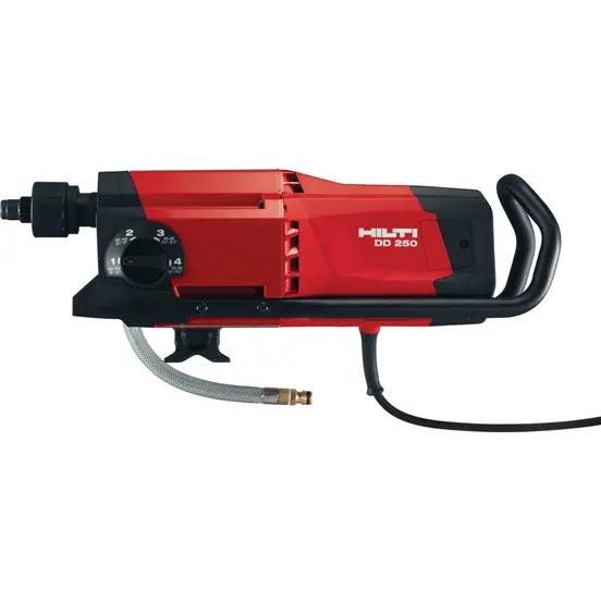 Red and black HILTI Concrete Core Drill, 17-23 Amps, Electric Powered