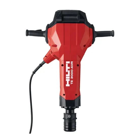 Red and black HILTI Demolition Breaker Hammer, Electric-powered, 60 lbs.