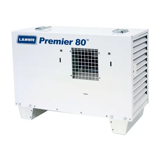 White LBWHITE Heater, 80,000 BTU, Propane Powered