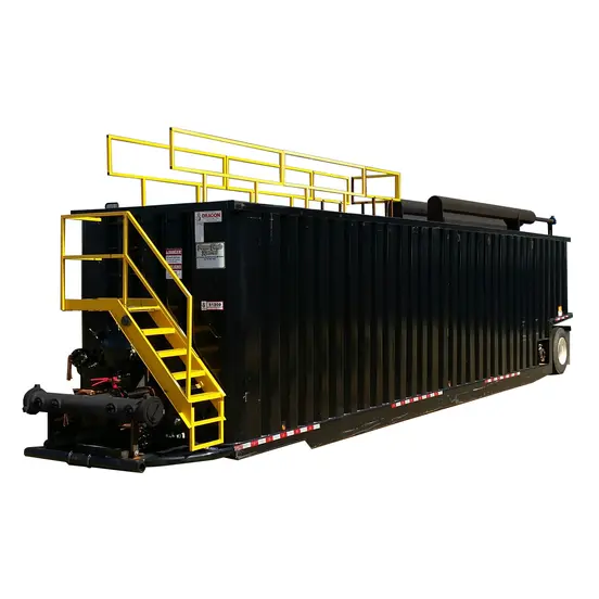 Green and yellow Dragon Gas Buster Frac Tank